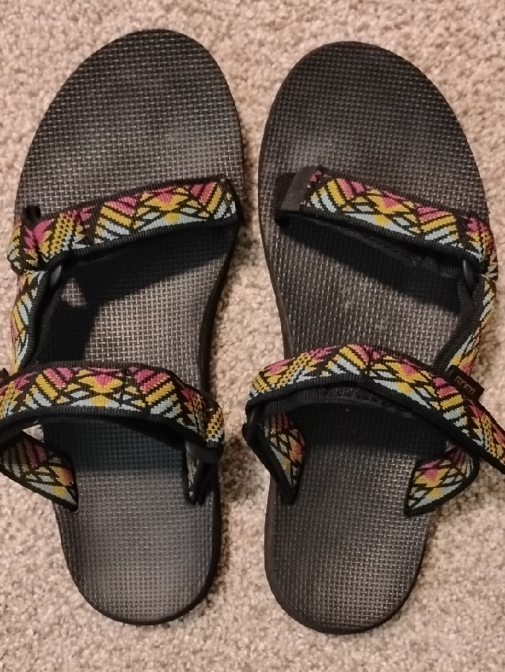 Teva Women's Multicolor Universal Slide Velcro Sandals Size 9
